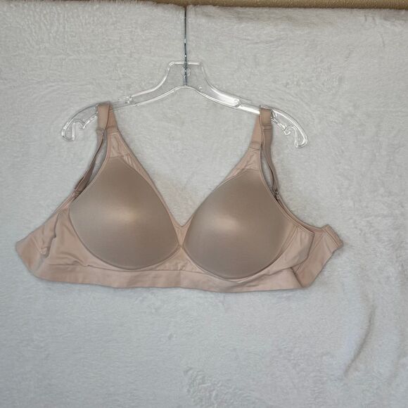 Bali Womens XL Light Pink Comfort Revolution Wireless Padded T-Shirt Bra DF3380 - Picture 7 of 13